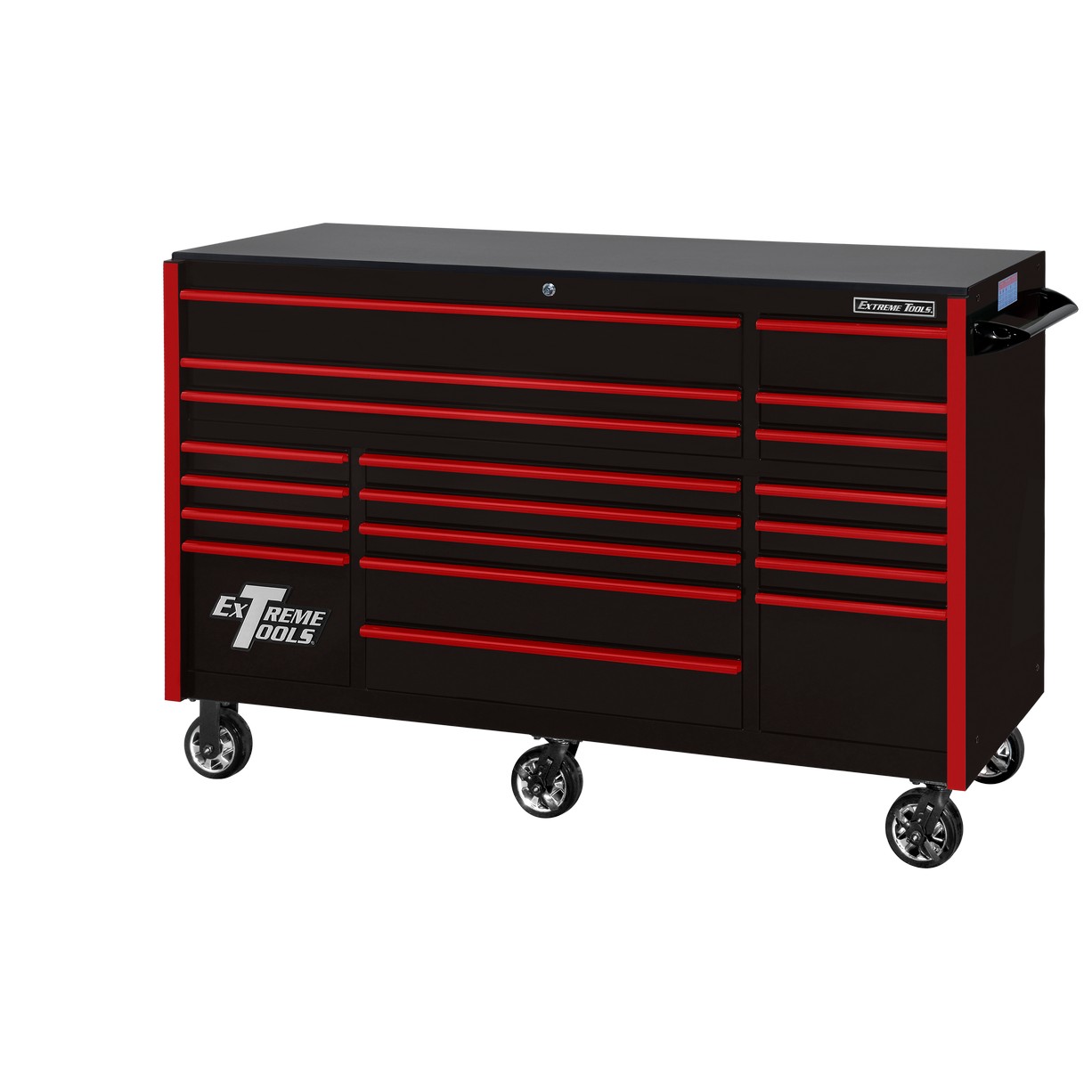 Extreme Tools 72′′ x 30′′, 19 Schublade Rollenschrank mit 250 lbs. Schubladenschieber, RX 250 Serie