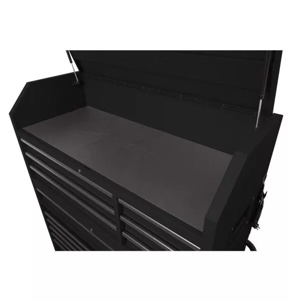 Oh Gott, 56. W 18-DRAWER COMBINATION TOOL CHEST UND CABINET SET, MATTE BLACK
