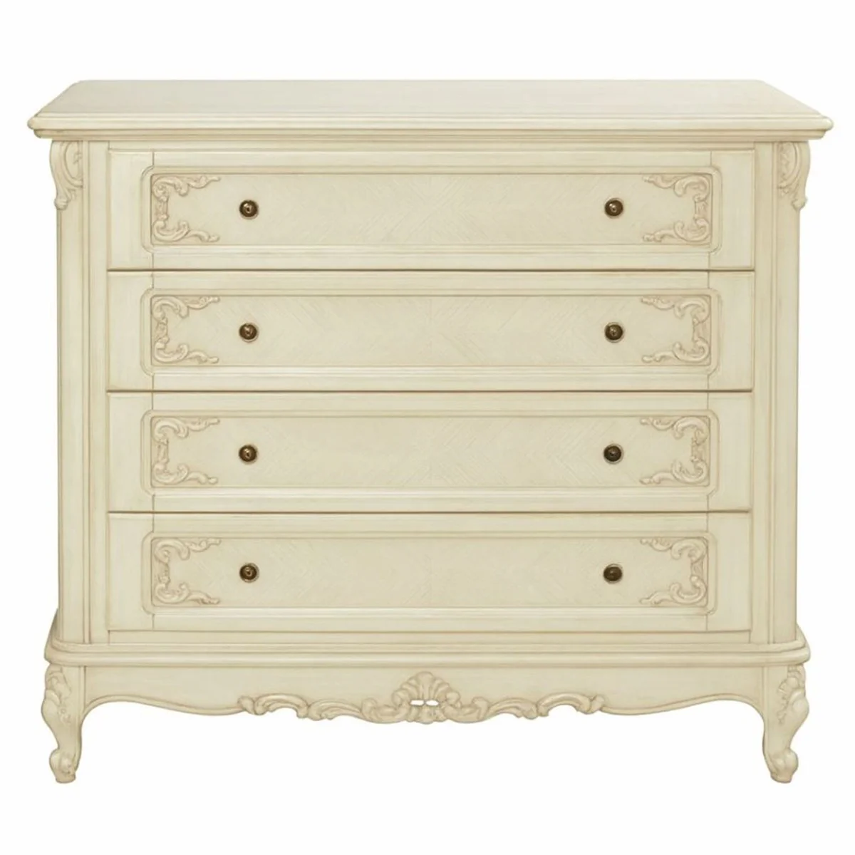 Luxury Baroque chest of drawers cream 120 cm - Baroque bedroom furniture
