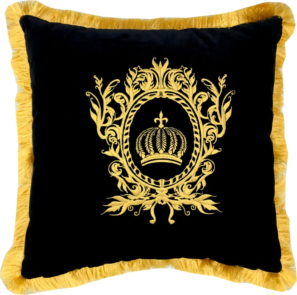 Harald Glööckler luxury decorative cushion Pompöös by black / gold - Glööckler cushion