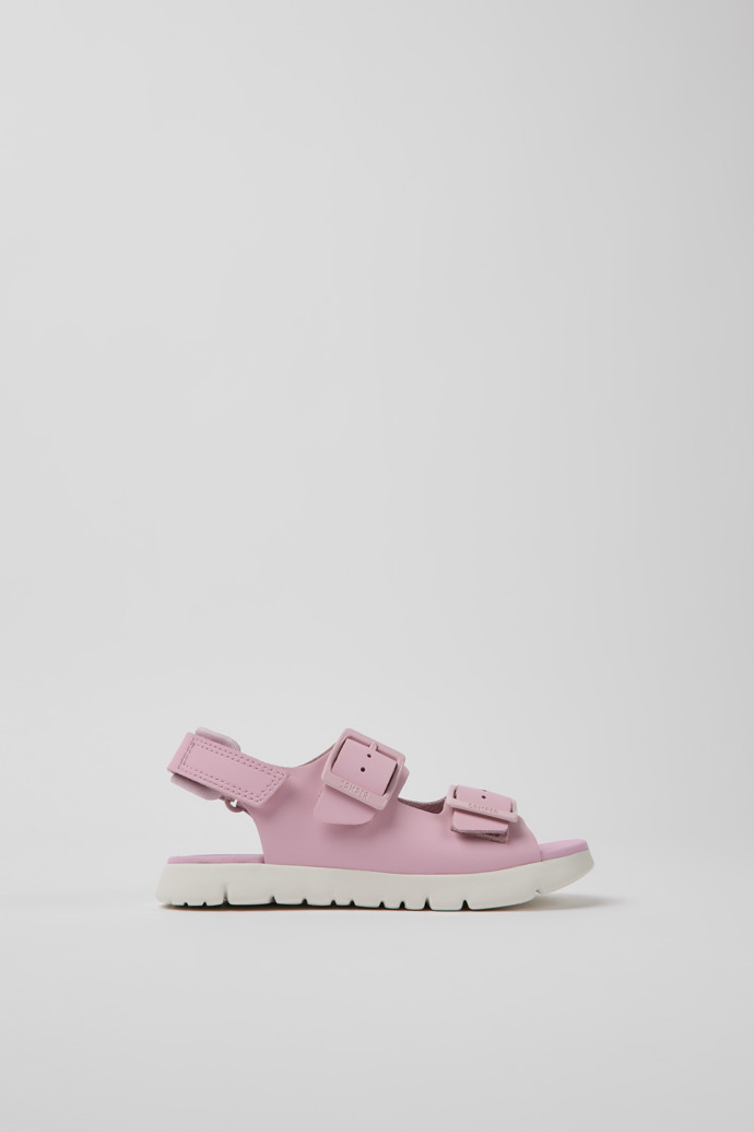 Oruga Pink Leder Sandalen für Kinder