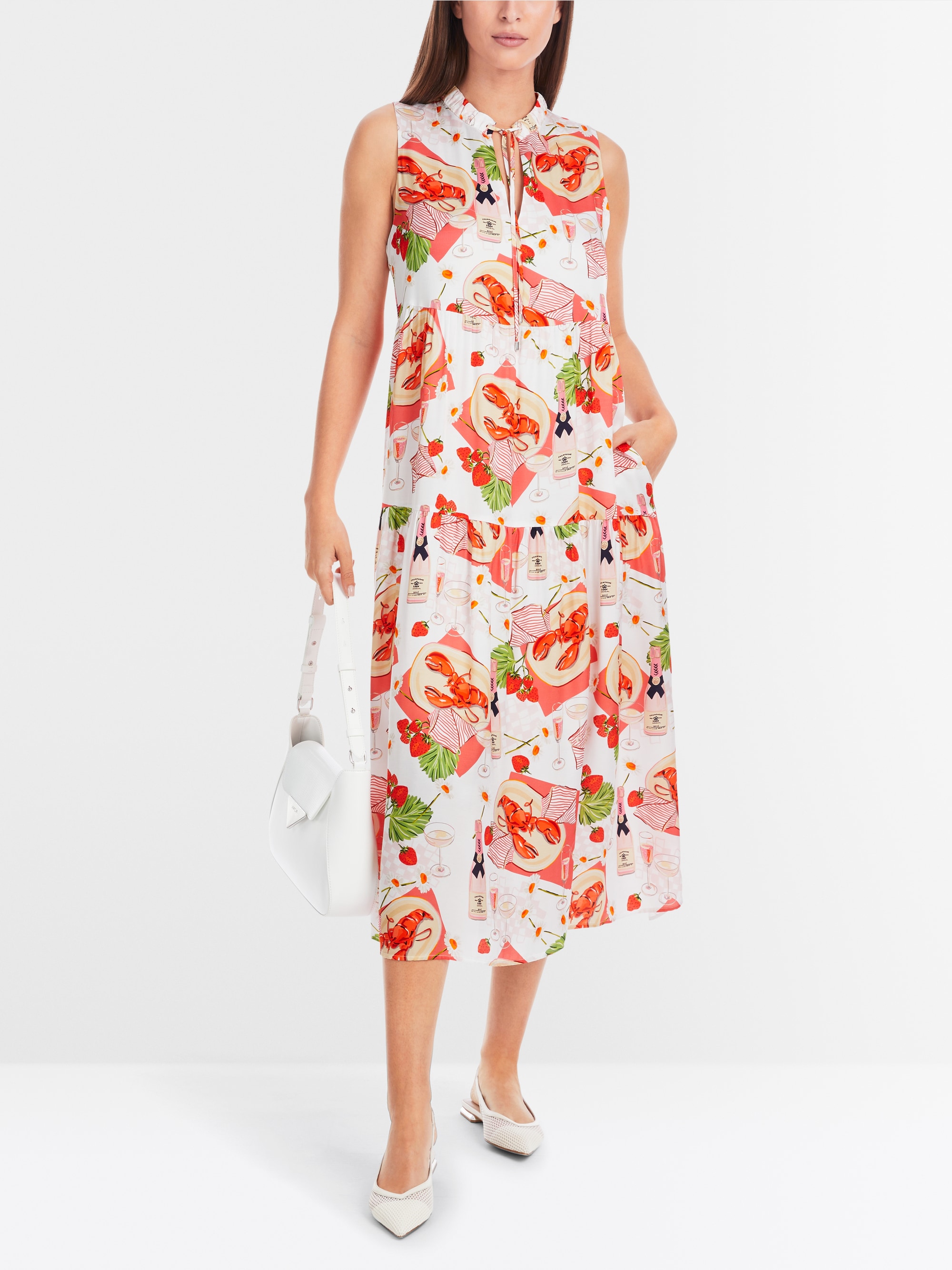 Marc-Cain Ärmelloses Minikleid mit Aufdruck