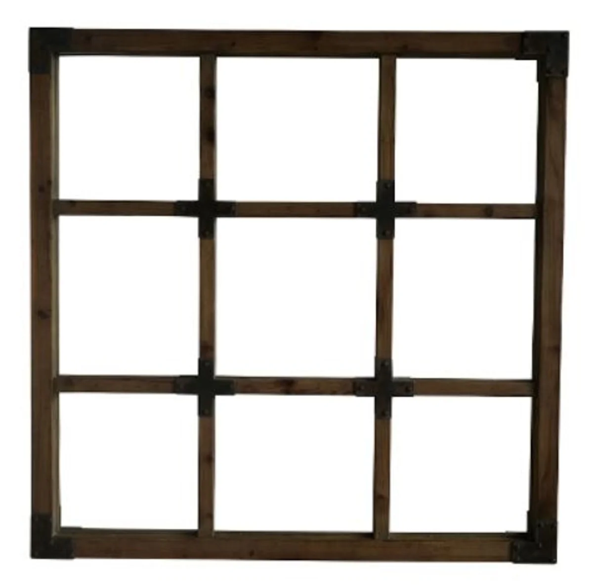 Country house style mirror dark brown 120 x H. 120 cm - country house style wall mirror
