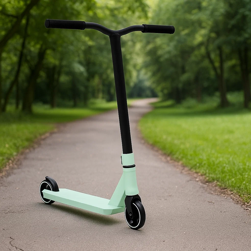 Kinderroller mintgrün/schwarz, geeignet für Kinder von 5 bis 10 Jahren - XYSMszUm57hT