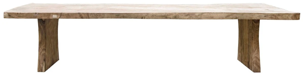 Country style dining table natural colors 350 cm - Huge rustic solid wood kitchen table - Rustic dining room furniture - Solid wood dining room furniture - Country style dining room furniture