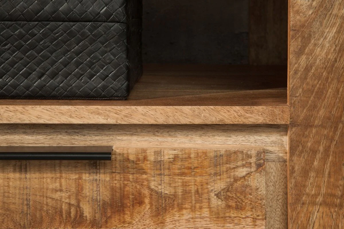 Designer TV cabinet natural W.170cm x H.45cm x D.45cm - sideboard - chest of drawers - handmade from solid mango wood!