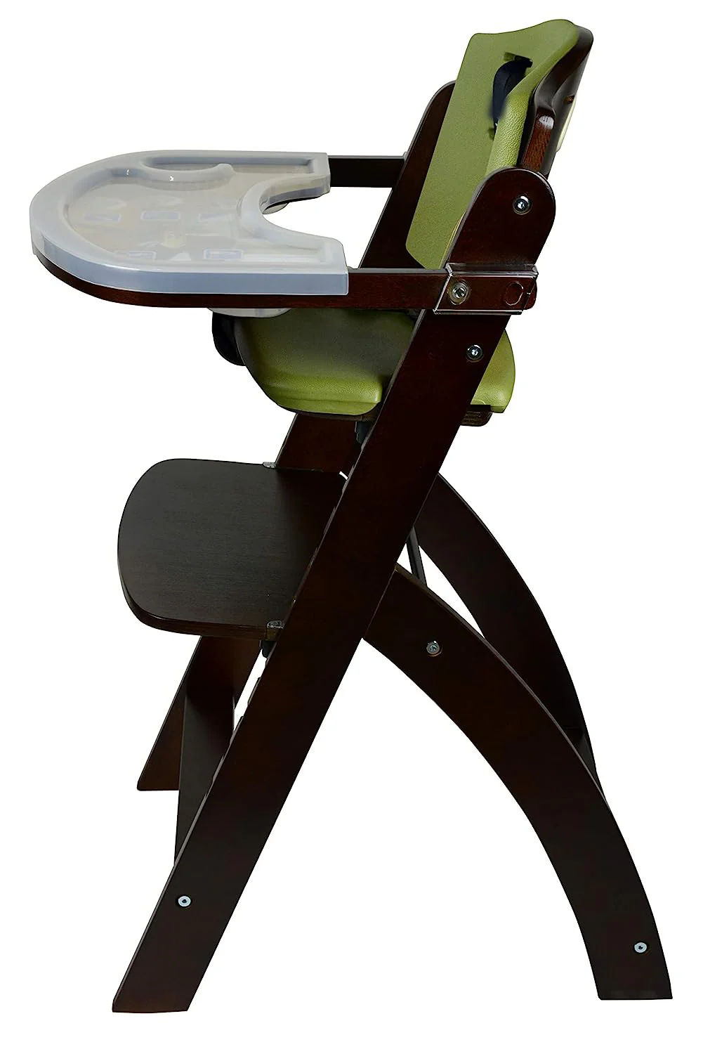 Hochstühle aus Holz für Babys und Kleinkinder. 3-in-1 verstellbarer Hochstuhl mit abnehmbarem Tablett, leicht zu reinigen, tragbar. 6 Months up to 250 Lb. Kissen aus Naturholz/Olivenholz