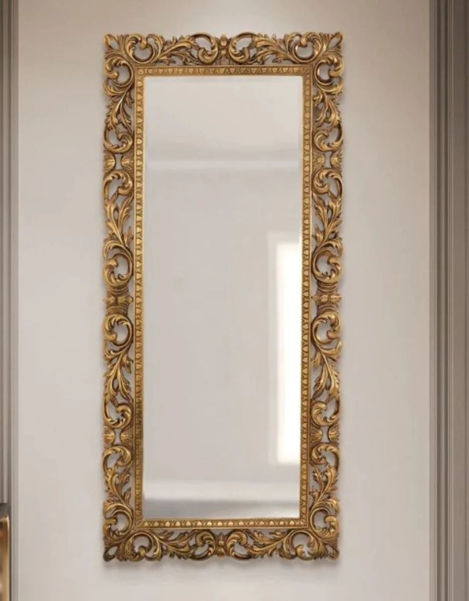 Luxury Baroque Mirror Gold - Magnificent Italian Baroque Style Wall Mirror - Handcrafted Luxury Furniture in Baroque Style - Magnificent Baroque Furniture - Made in Italy - Luxury Quality