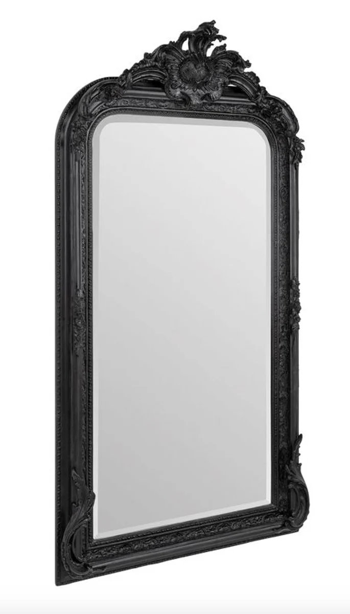 Baroque mirror black 90 x H. 160 cm - wall mirror antique style furniture