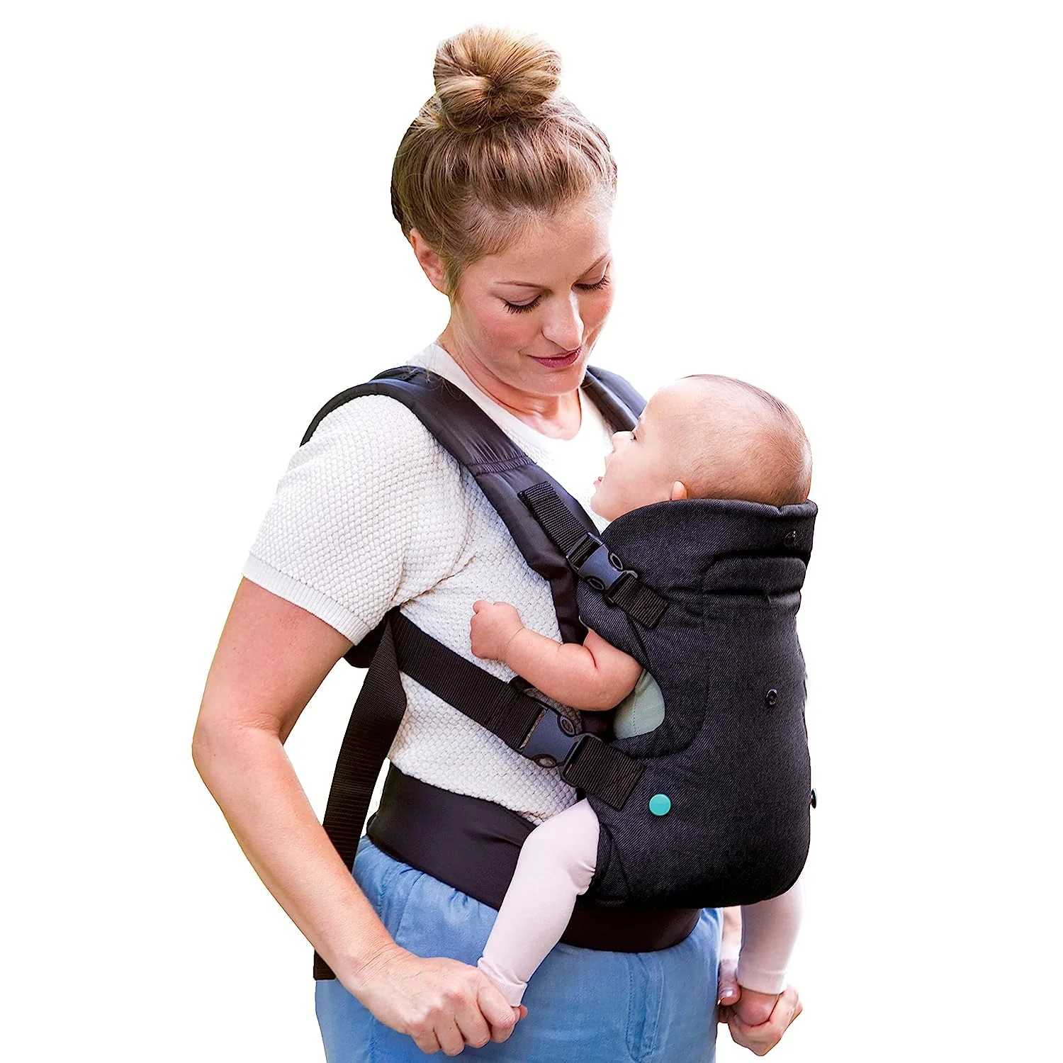 Fortschrittliche 4-in-1-Trage – Ergonomisch, umwandelbar, mit der Vorderseite nach innen und nach außen gerichtet, auf der Vorder- und Rückseite für Neugeborene und ältere Babys mit einem Gewicht von 3,6 bis 15,6 kg