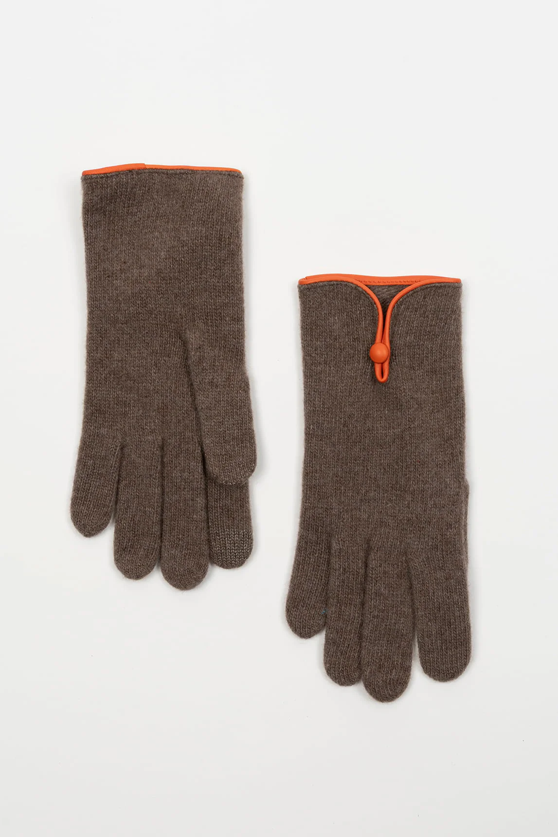Rivera-Spanien Manon braune Handschuhe aus Wolle und Kaschmir