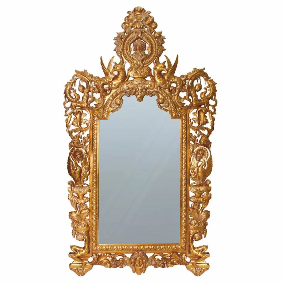 Luxury baroque mirror gold H. 255 cm - magnificent baroque furniture