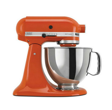 Artisan 5 Qt. 10-Speed Persimmon Standmixer mit flachem Beater, 6-Wire Whip und Dough Hook Attachments