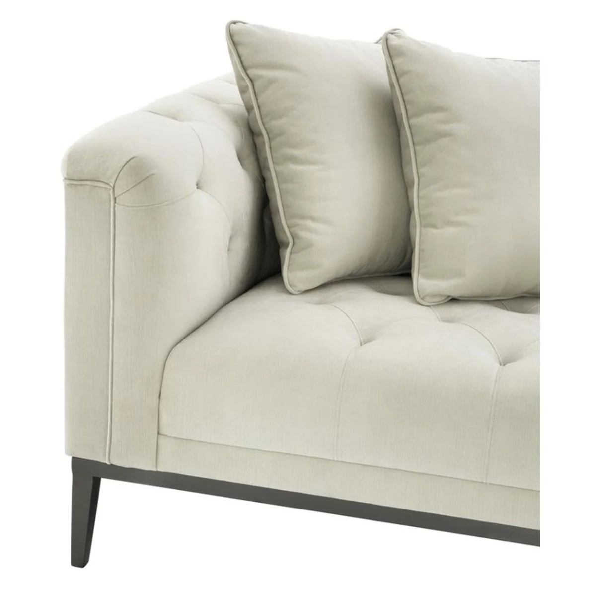 Luxury Sofa Light Gray Black - Living Room Furniture