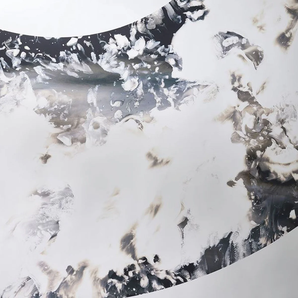 Luxury wall mirror black / silver 100 cm - Luxury Interior