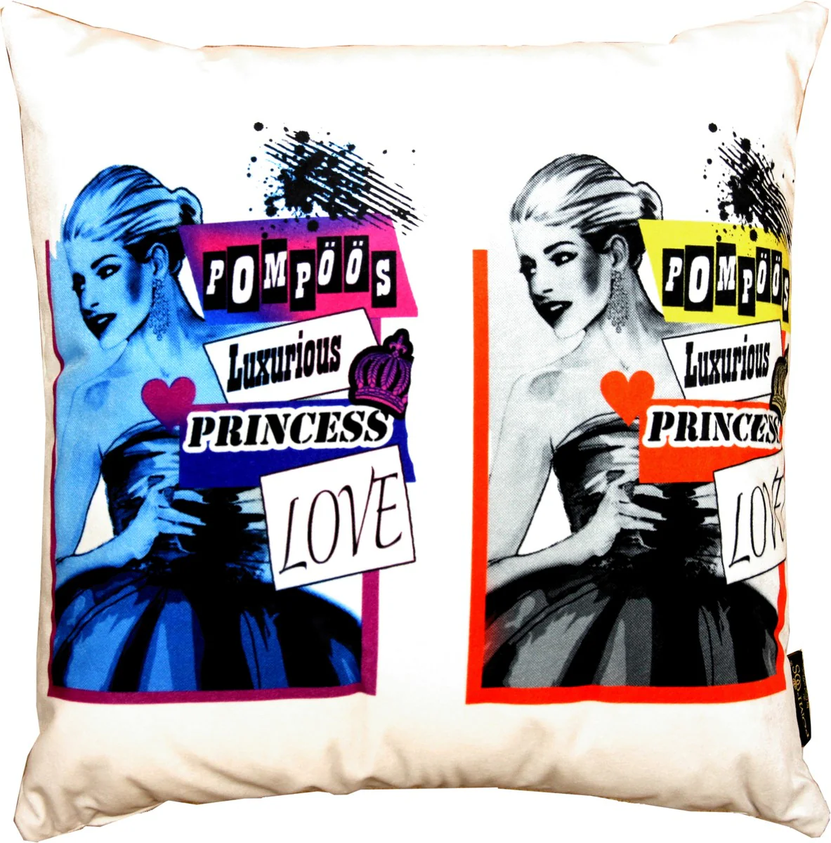 Harald Glööckler designer decorative cushion Pompöös by Pop Art - Art Collection -
