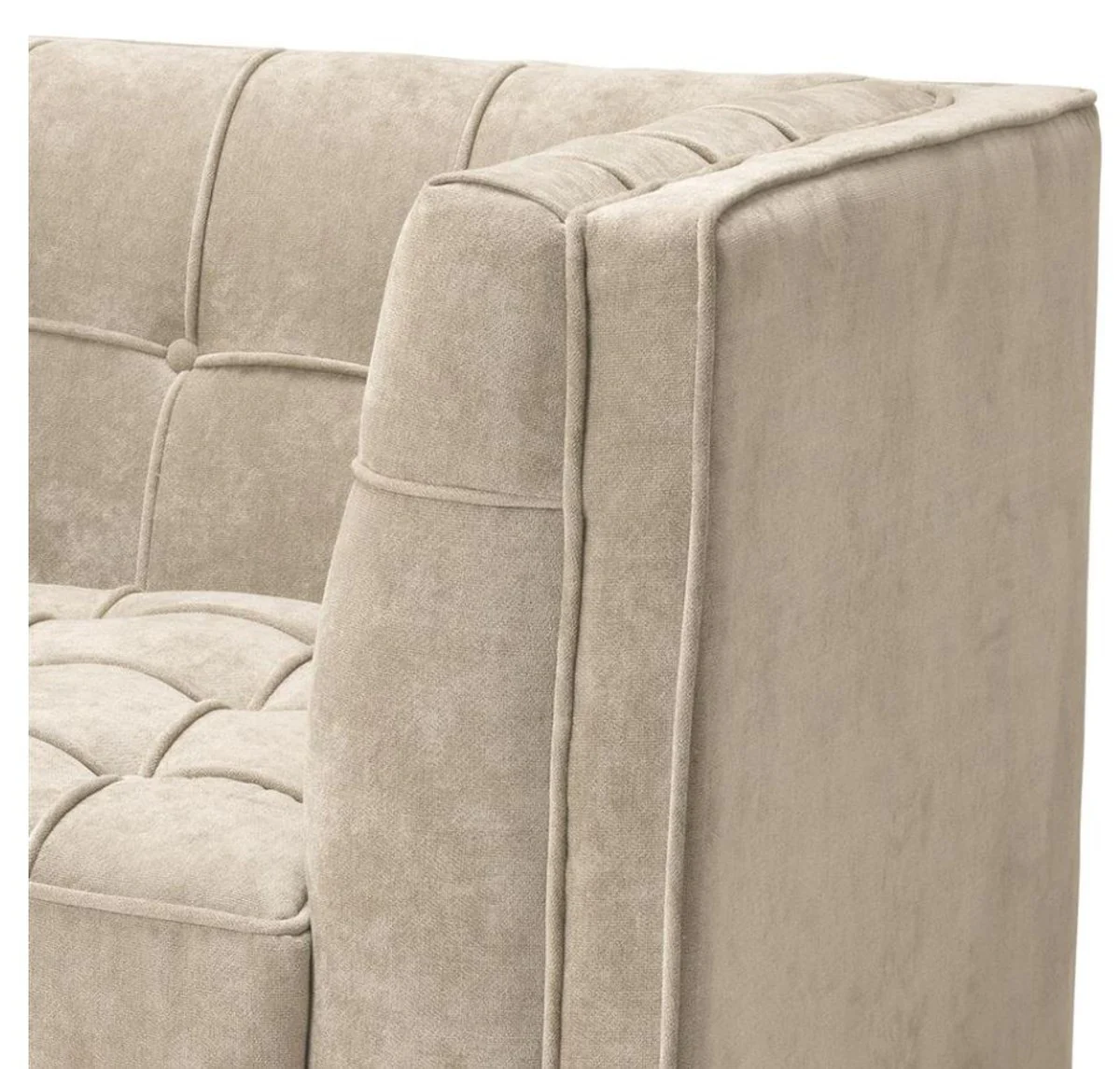 Luxus Sessel Greige 94 x 82 x H. 77 cm - Hotel Kollektion