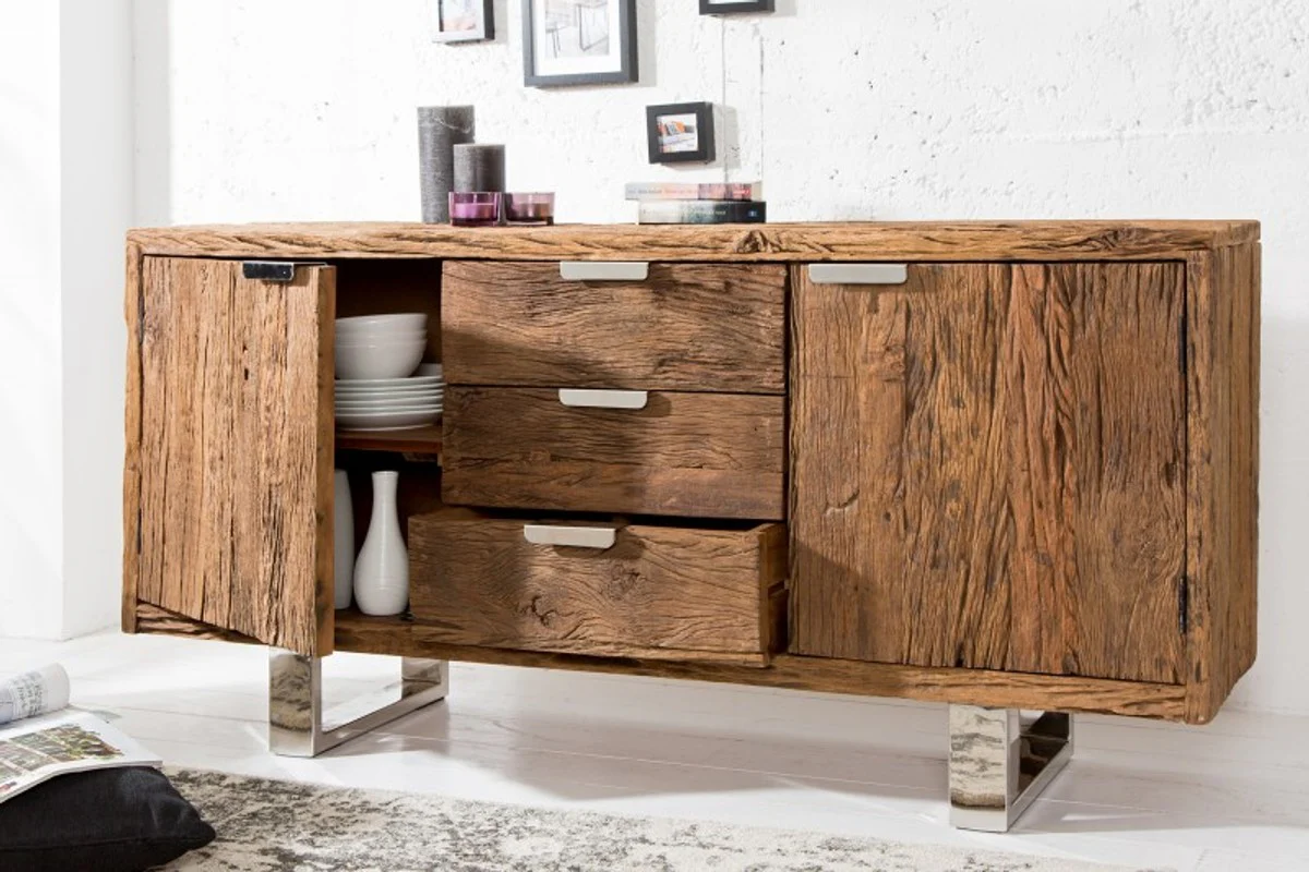 Luxury sideboard W.160 x H.75 x D.40 - TV cabinet - chest of drawers - handmade from solid wood!