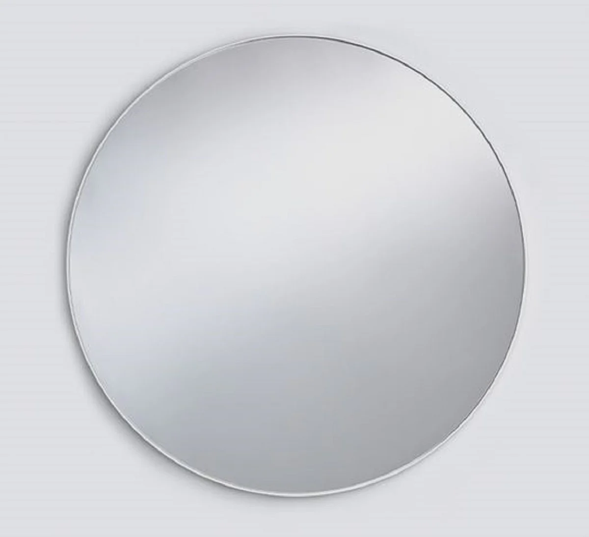 Luxury mirror white Ø 85 cm - Round wall mirror with metal frame - Wardrobe mirror - Bedroom mirror - Luxury furniture