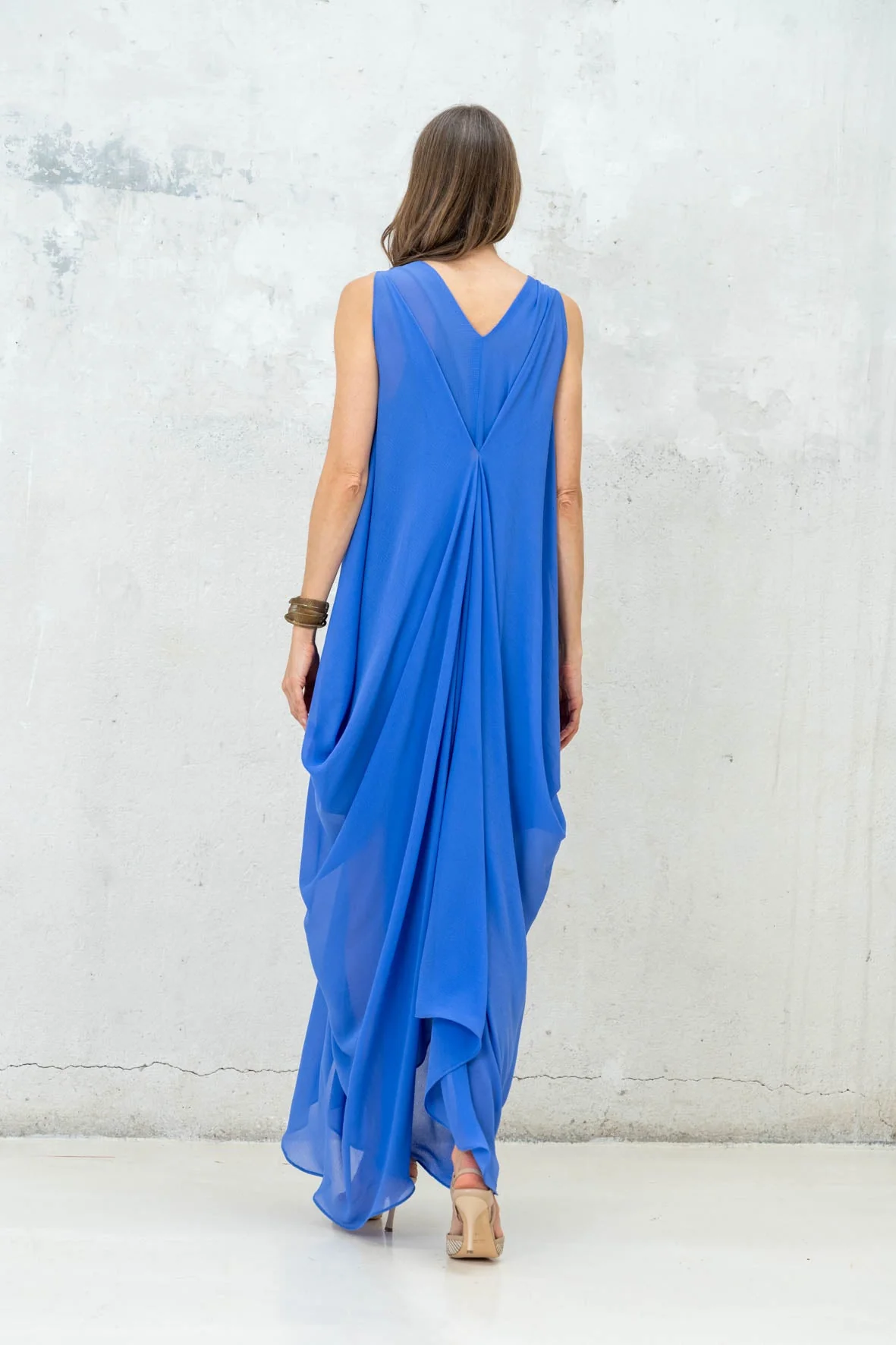 Rivera-Spanien Helena blaues Kleid