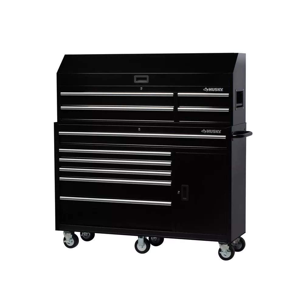 61 IN. W X 15.8 IN. D 4-DRAWER TOOL CHEST MIT POWERSTRIP IN BLACK