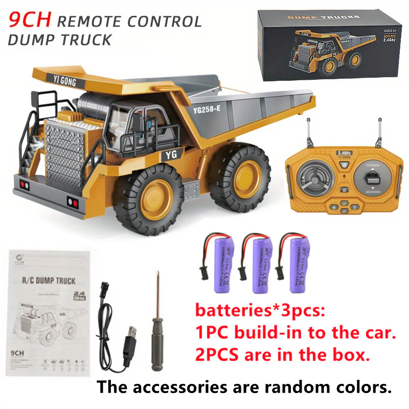 Ferngesteuertes Baufahrzeug-Modell-Spielzeugauto-Set – Legierungsbagger, Bulldozer, Muldenkipper und mehr – perfekte Eltern-Kind-Outdoor-Aktivität und Geschenk!