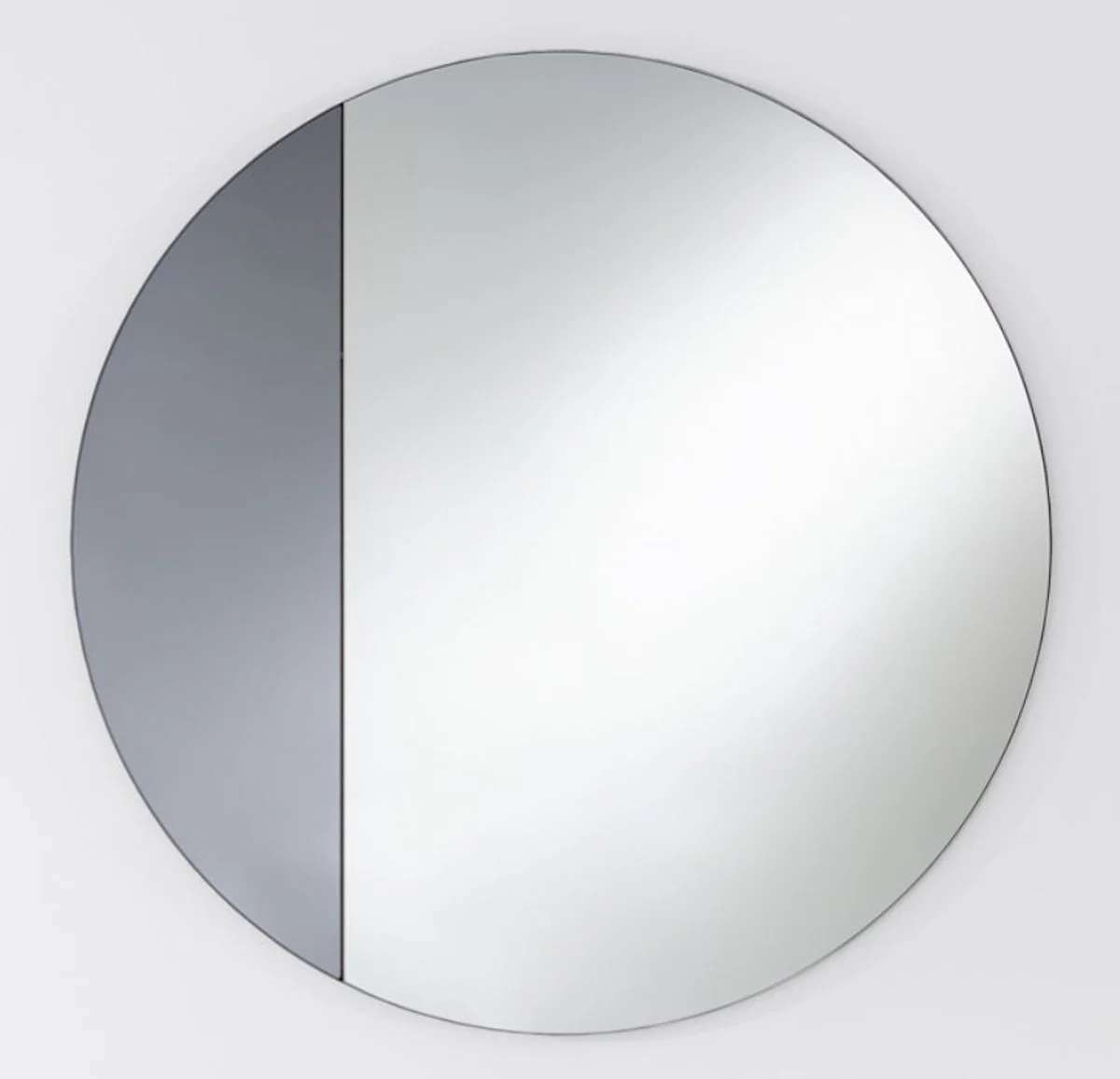 Luxury mirror gray Ø 58 cm - designer furniture & accessories