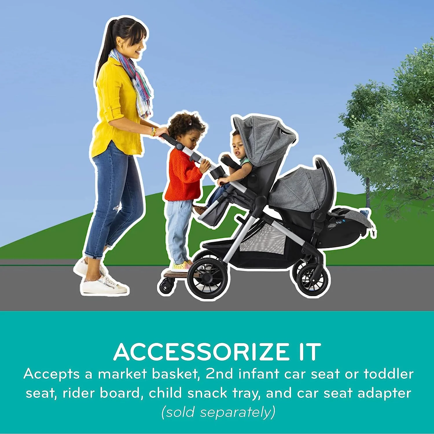 Modulares Xpand-Reisesystem mit SafeMax-Kindersitz