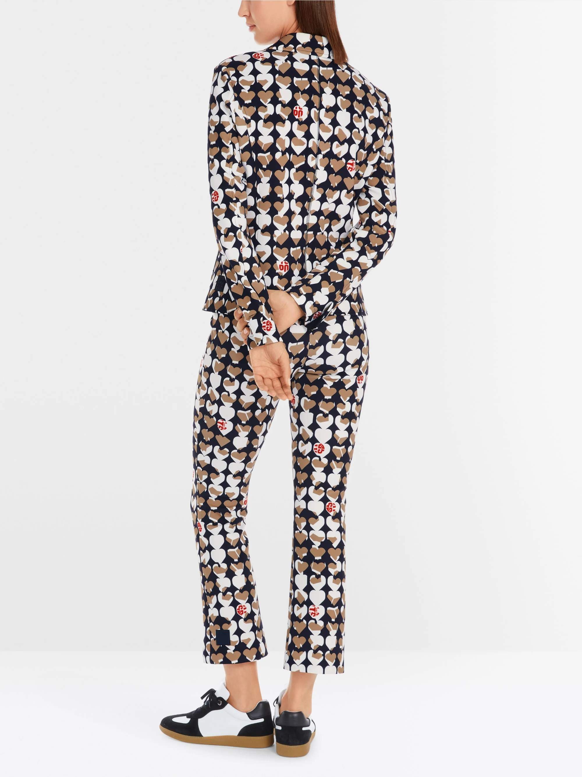 Gemusterter Marc-Cain-Blazer aus Scuba-Jersey