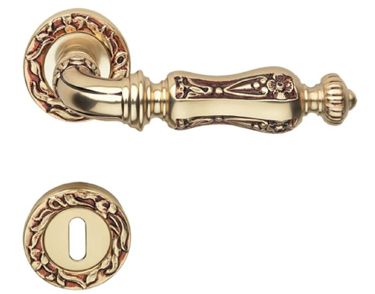 Baroque door handle set French gold 15.5 x H. 5.3 cm - Baroque style door handles