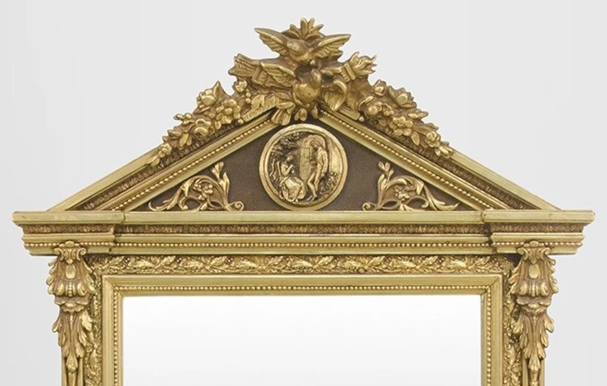Baroque wall mirror gold H 204 cm W 113 cm - noble & magnificent
