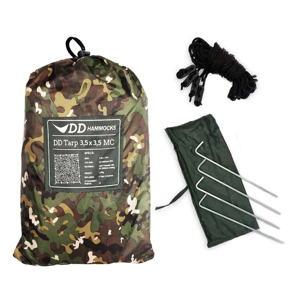 DD Hängematten Tarp 3,5x3,5 MC multicamu - Toldo Bushcraft