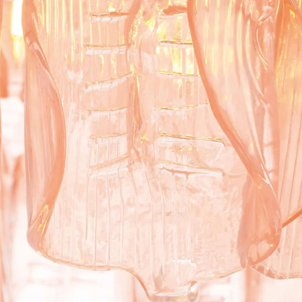 Luxury hotel & living room chandelier pink / antique brass Ø 85 x H. 61.5 cm