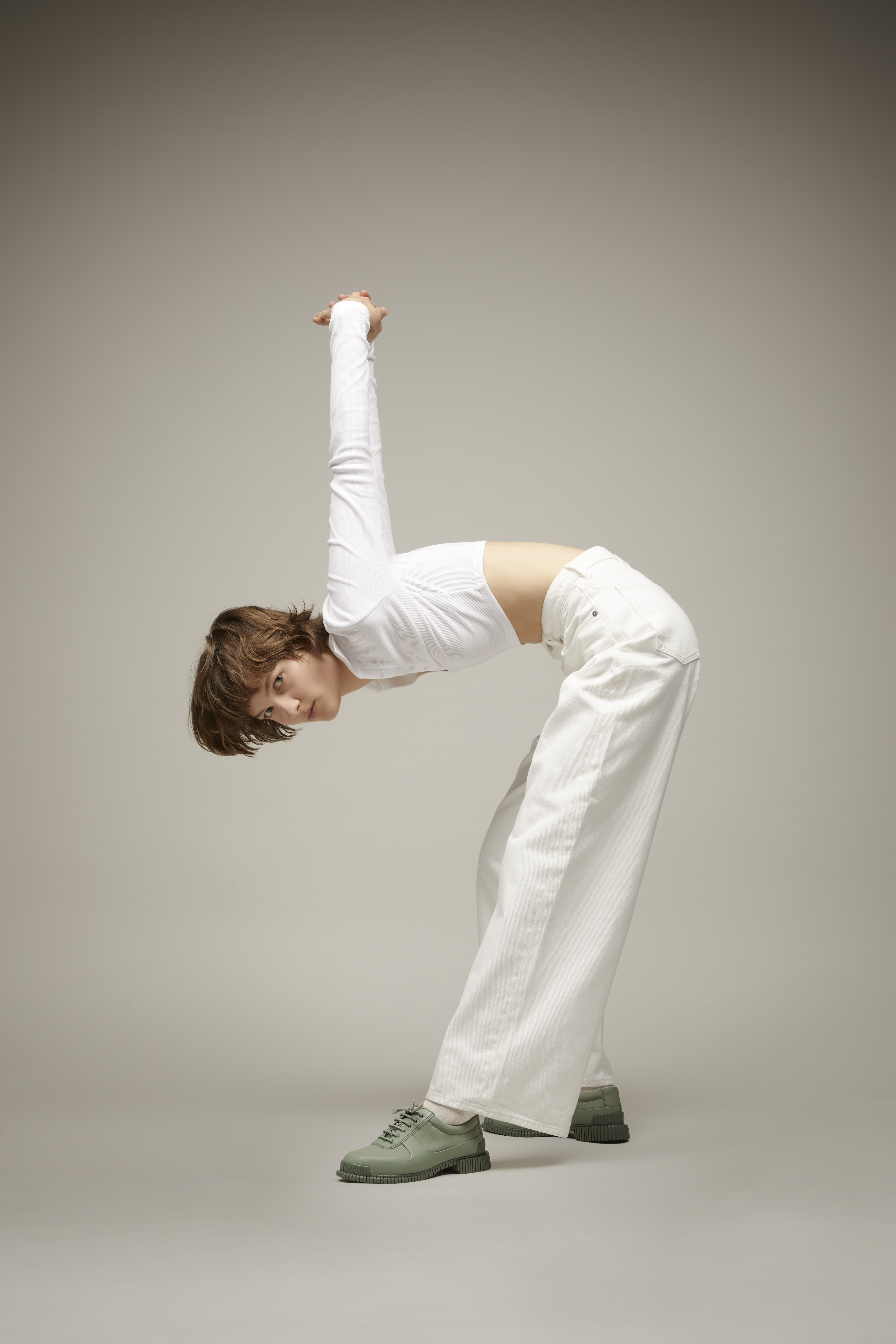 Pix - Grün recycelte Lederschuhe für Frauen