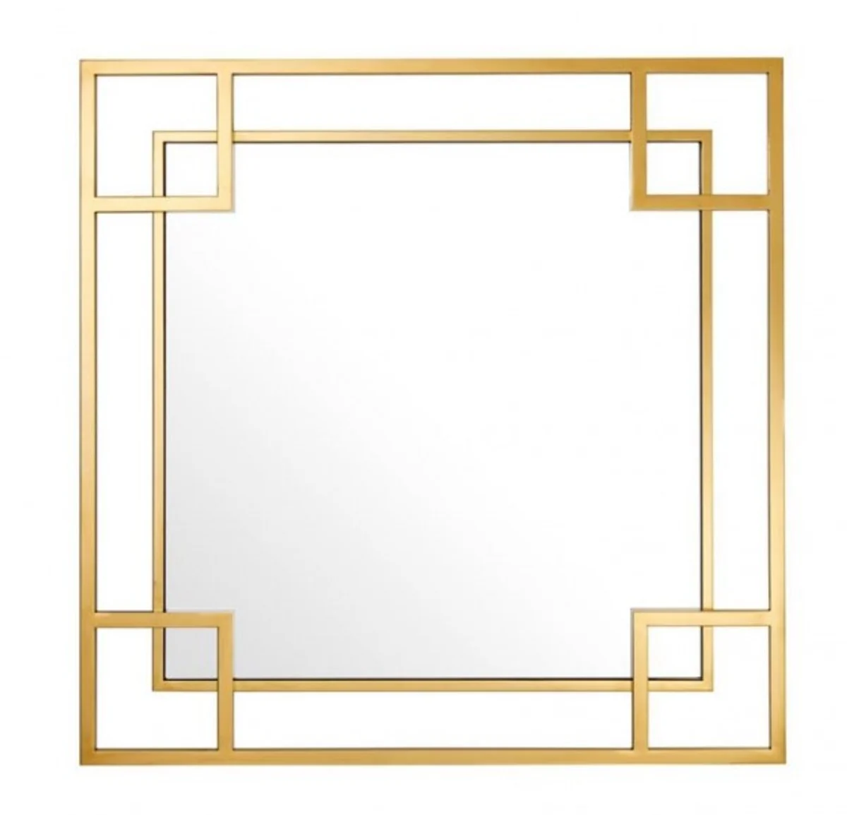 Designer luxury wall mirror gold 90 x H 90 cm - luxury mirror