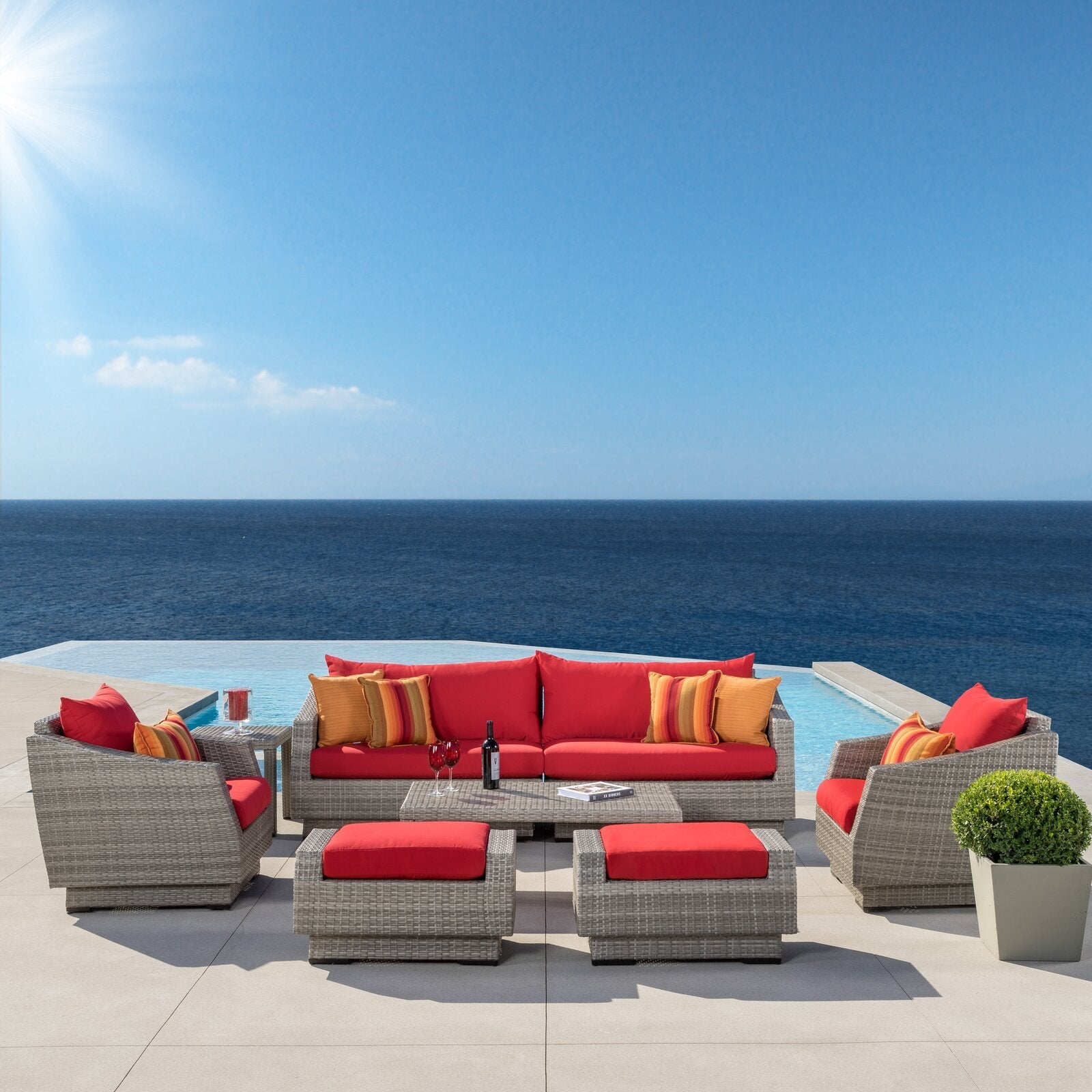 Rittenhouse 7 - Person Sitzgruppe mit Kissen