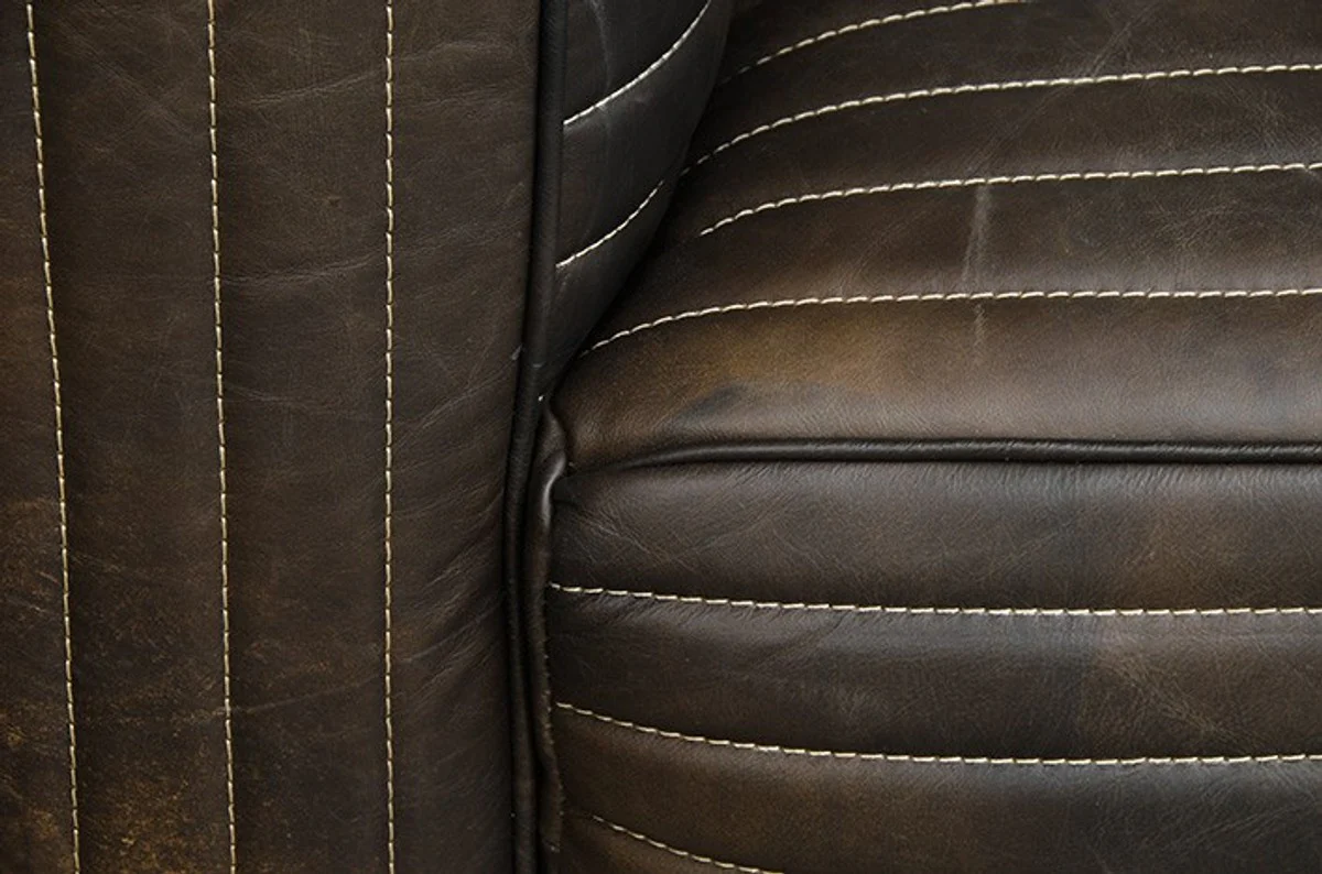 Luxury genuine leather sofa VLAB leather New Fudge - 3 seater - luxury hotel club furniture