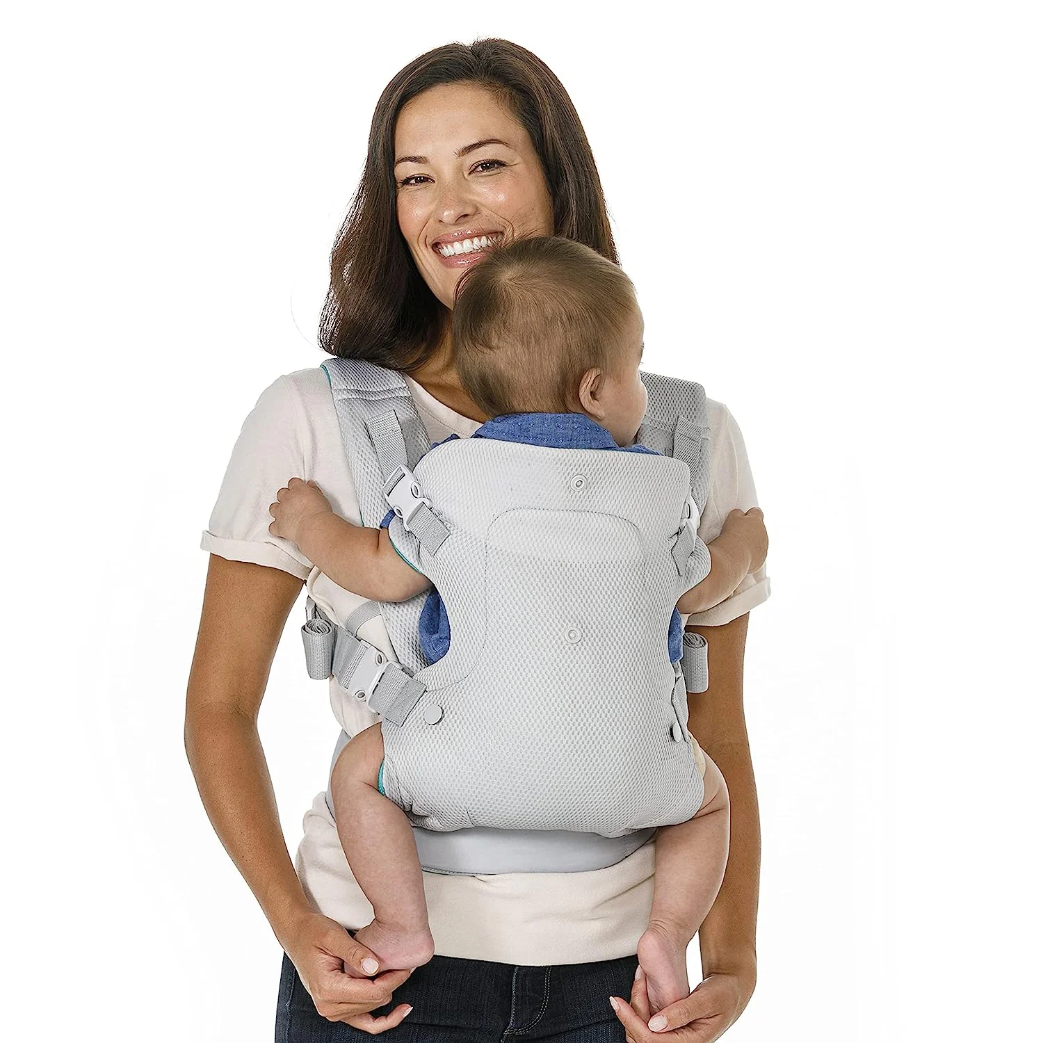 Fortschrittliche 4-in-1-Trage – Ergonomisch, umwandelbar, mit der Vorderseite nach innen und nach außen gerichtet, auf der Vorder- und Rückseite für Neugeborene und ältere Babys mit einem Gewicht von 3,6 bis 15,6 kg