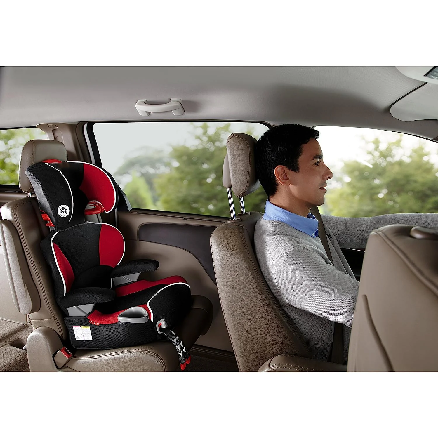 Affix-Sitzerhöhung mit hoher Rückenlehne und Verriegelungssystem, Atomic