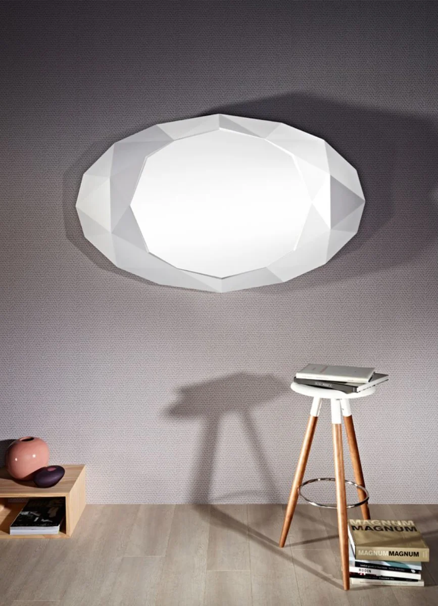 Designer Hotel Mirror Matt White 93 x H. 152 cm - Hotel Furniture