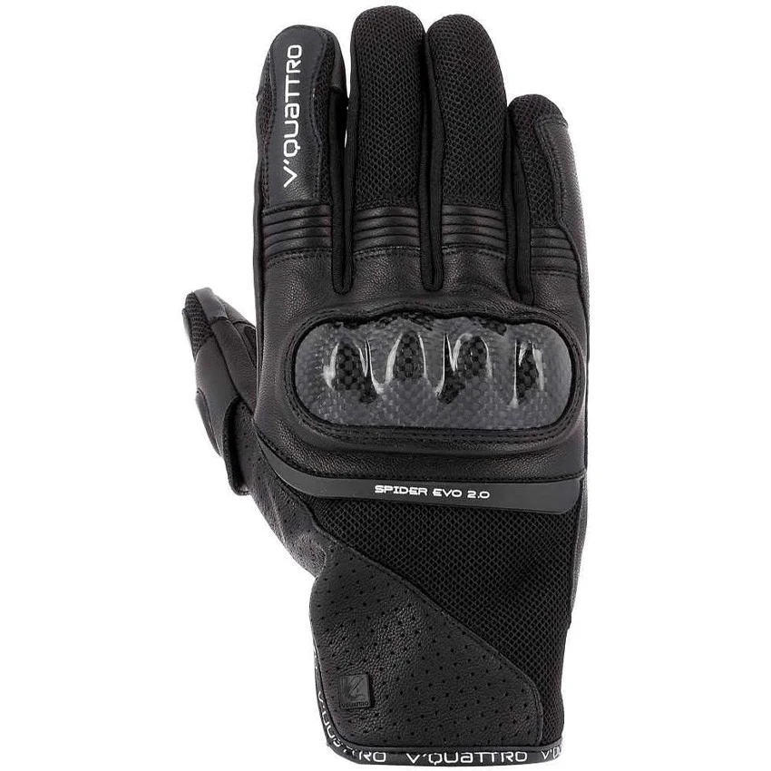VQUATTRO SPIDER EVO 18 BLACK SUMMER GLOVES
