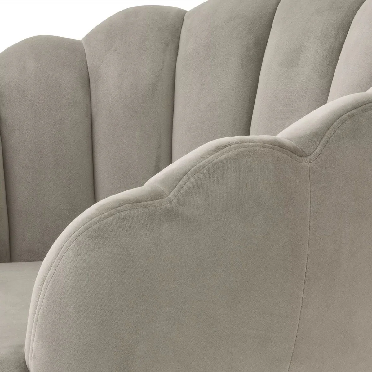 Luxury dining room chair Greige / Black 65.5 x 64 x H. 78.5 cm - Swivel chair with elegant velvet fabric - Dining room furniture - Luxury furniture - Luxury furnishings - Dining room furnishings