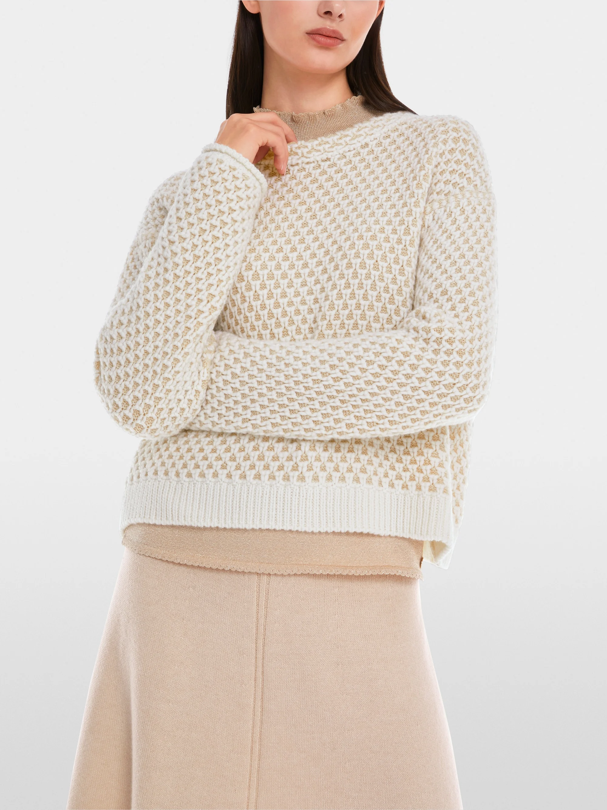 Eleganter, in Deutschland gestrickter Pullover von Marc-Cain