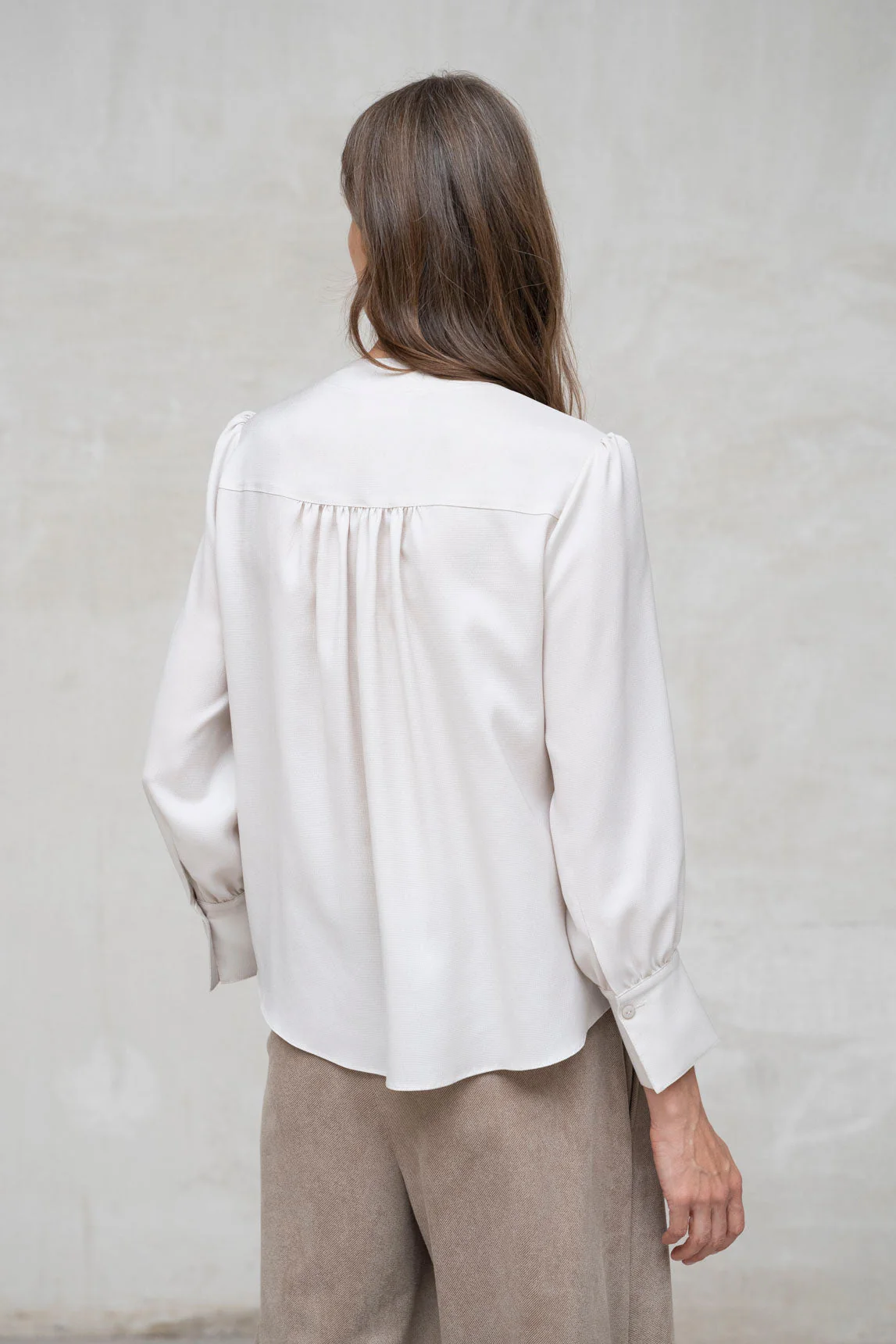 Beige Bluse von Rivera-Spanien Fermo