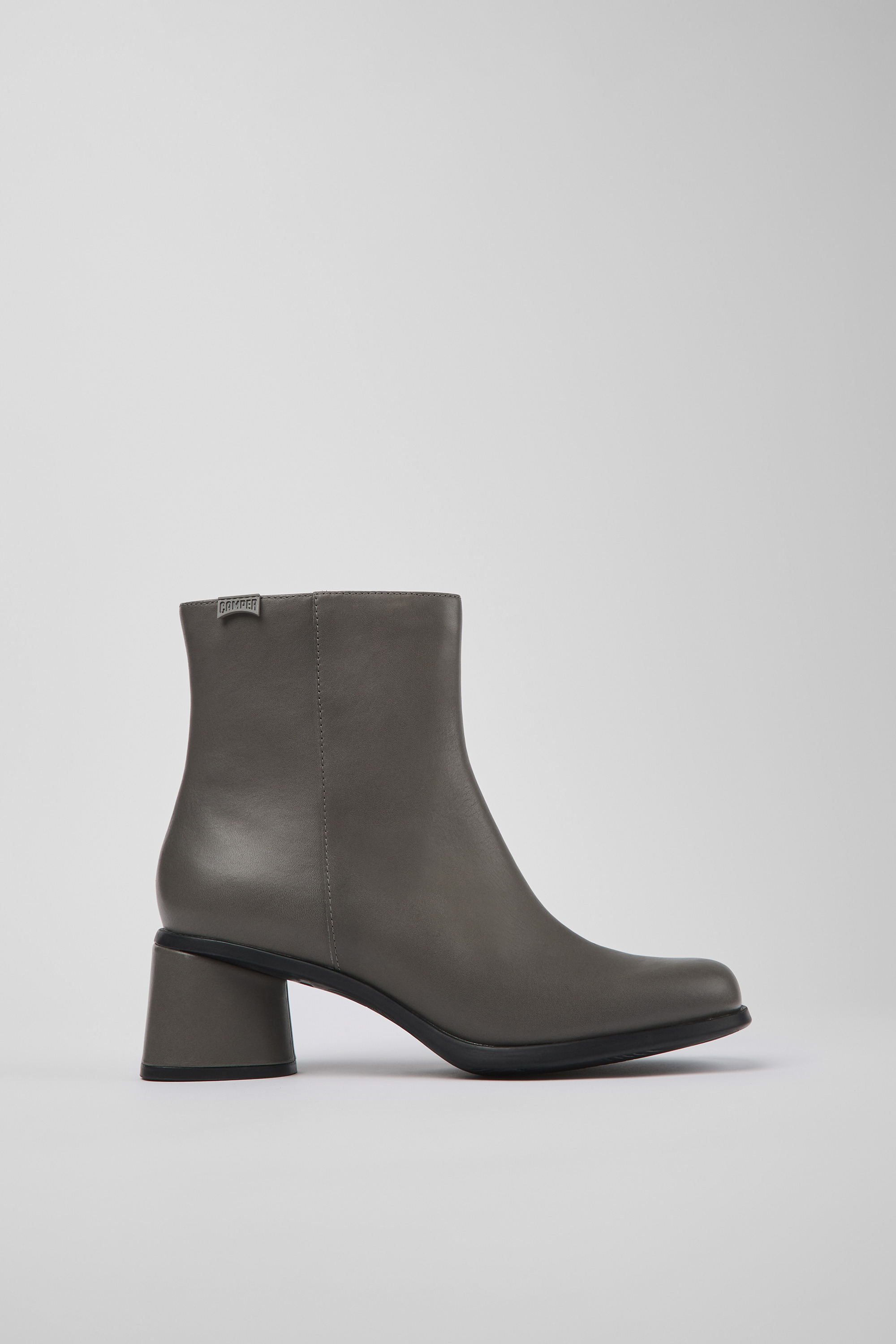 Kiara - Graues Leder und recycelte PET Stiefel für Damen