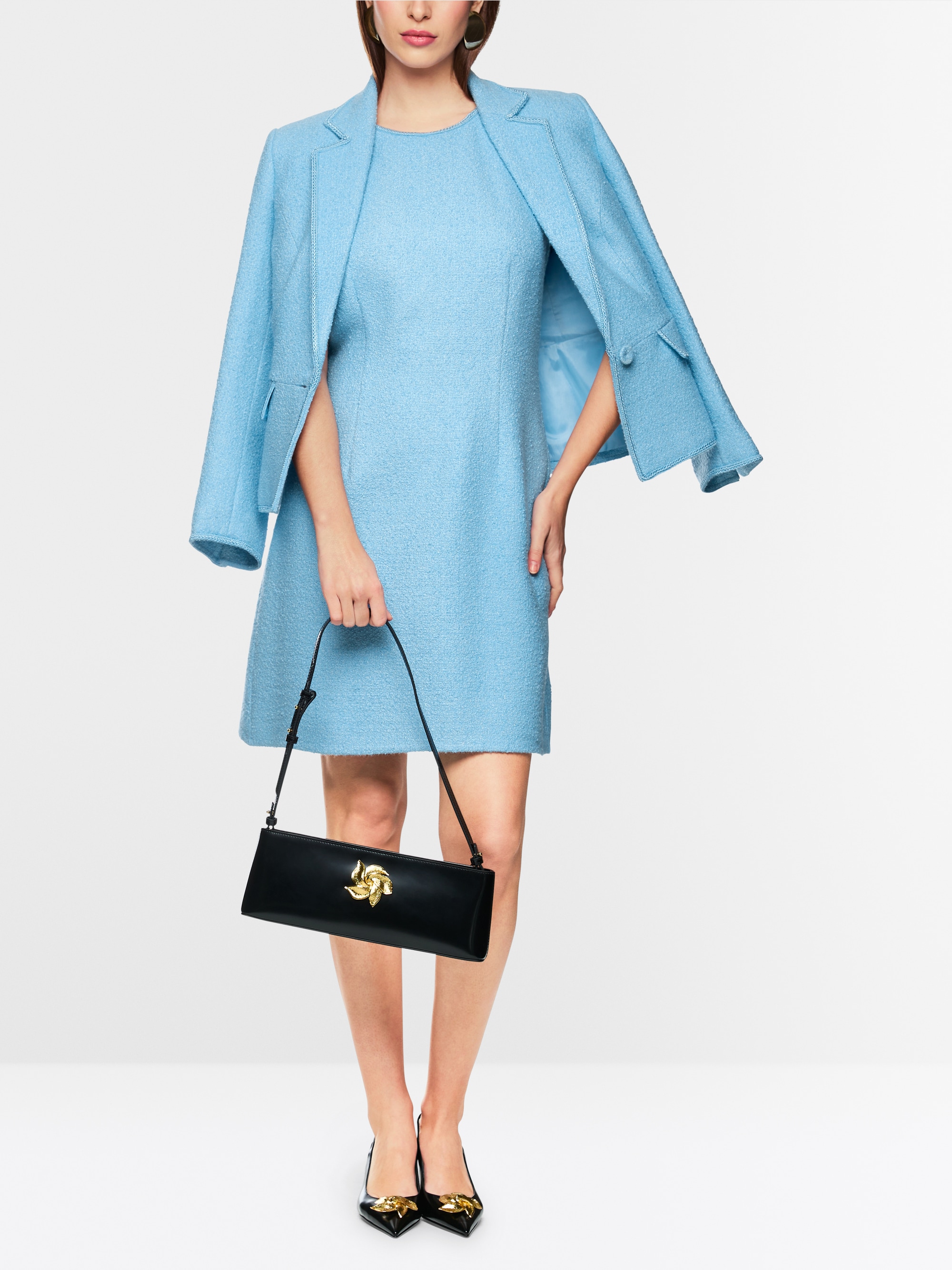 Ärmelloses Bouclé-Etuikleid von Marc-Cain