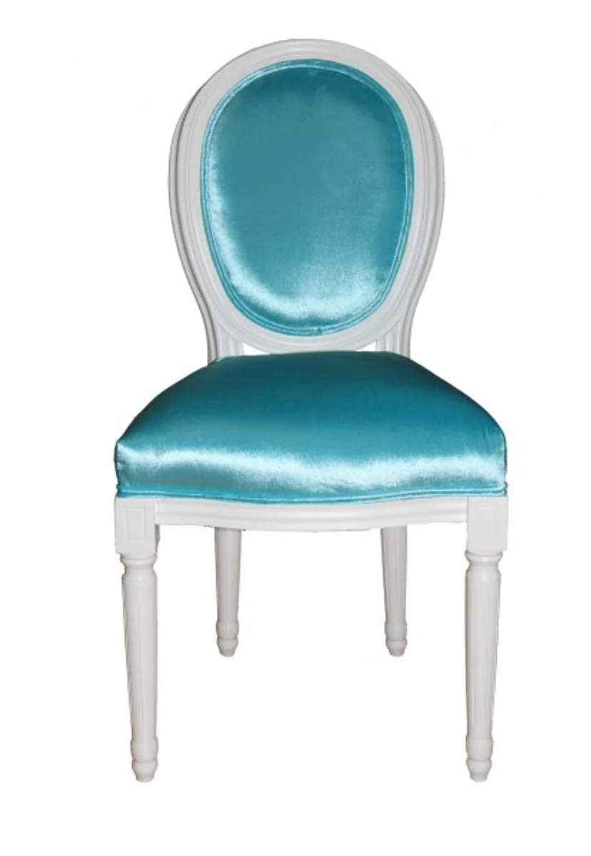 Baroque dining room chair turquoise - designer chair - luxury quality