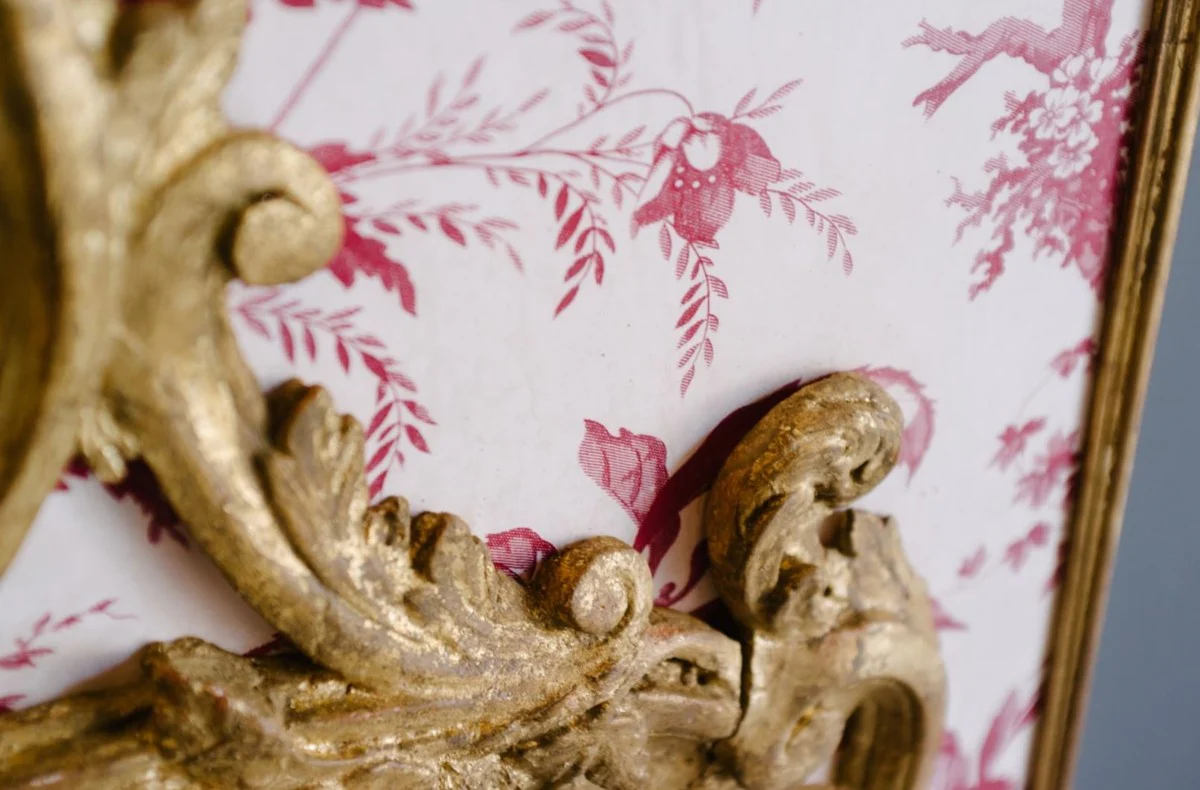 Luxury Baroque Mirror Antique Gold / White / Red - Rectangular Italian Baroque Style Wall Mirror - Baroque Furniture - Luxury Furniture in Baroque Style - Luxury Quality - Made in Italy