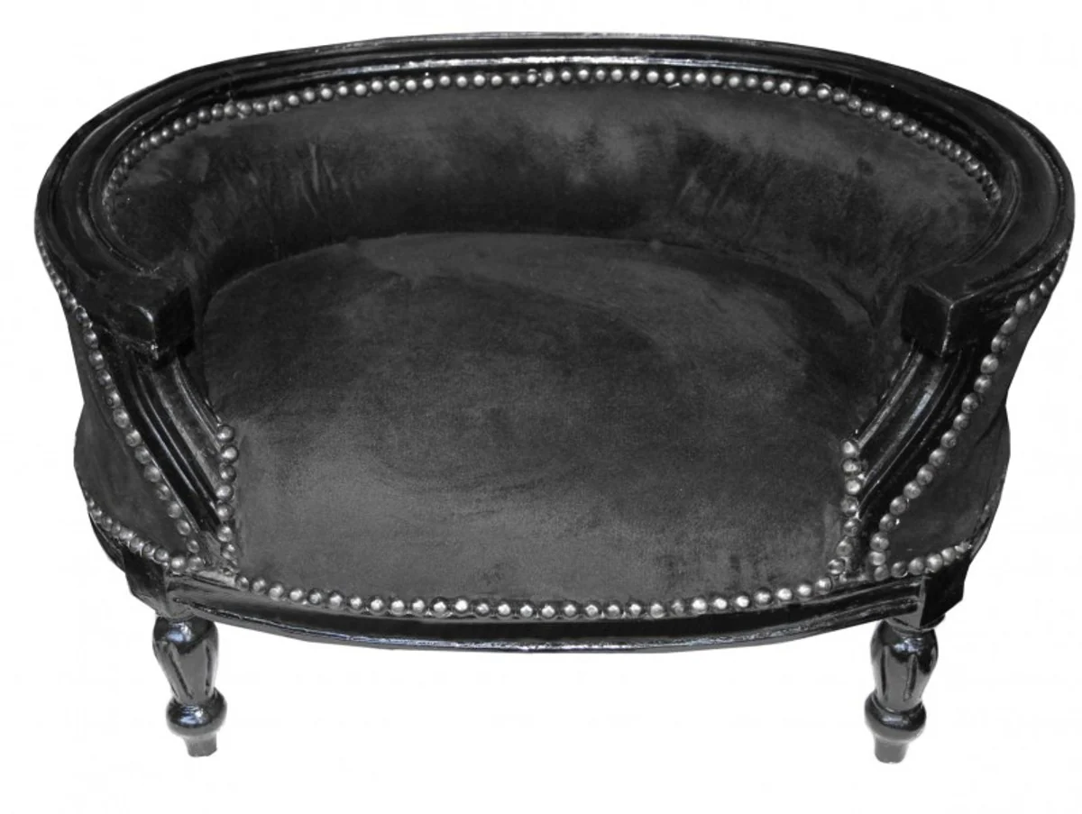 Baroque Dog & Cat Sofa Black/Black Dog Bed & Cat Bed
