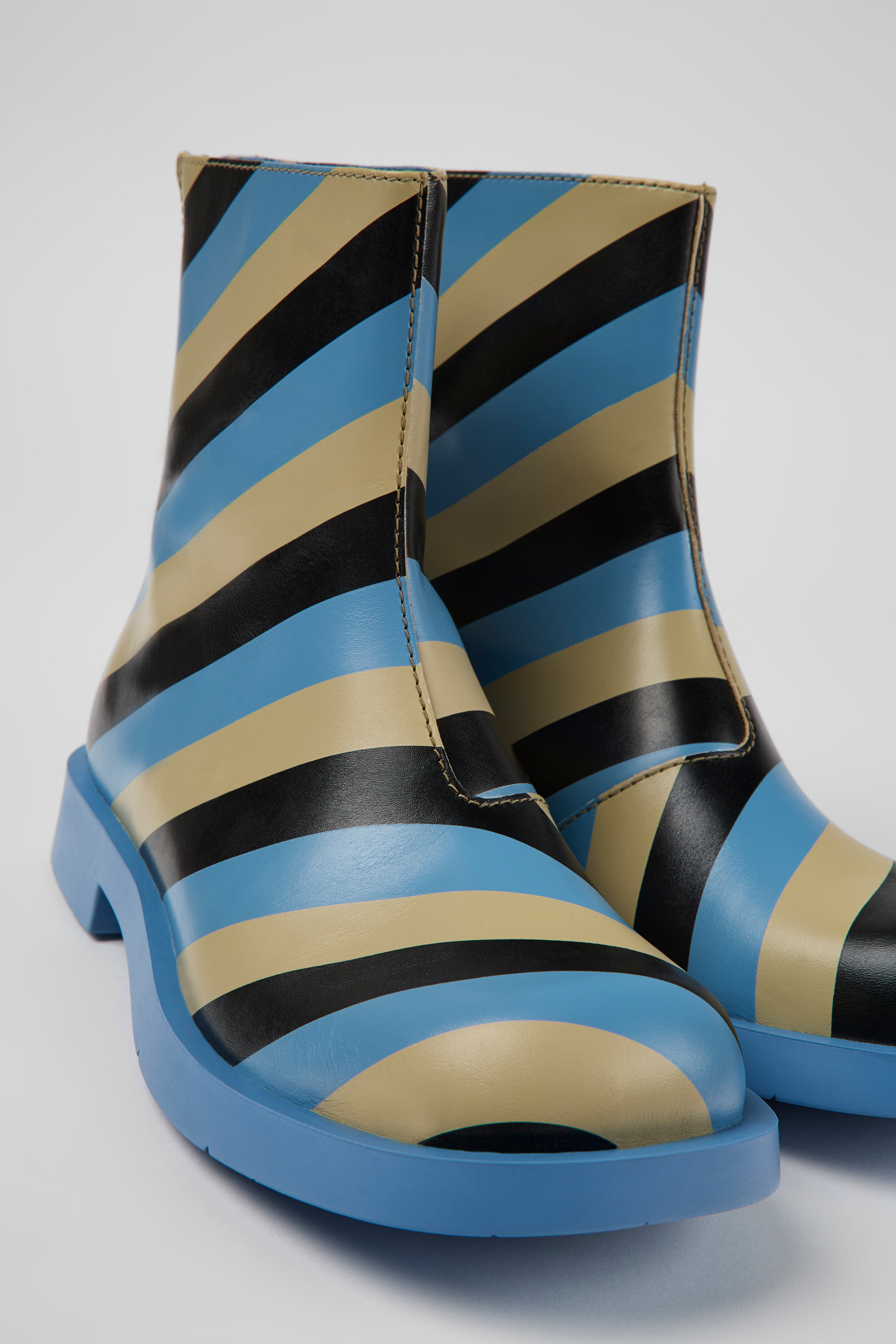 MIL 1978 - Mehrfarbige Leder Stiefeletten für Herren